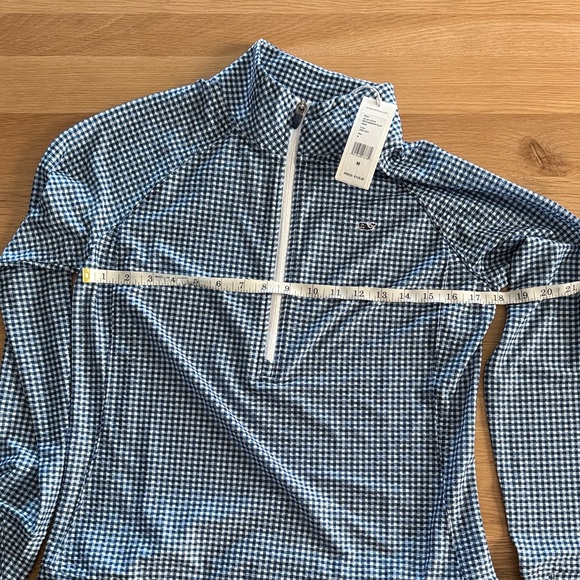 NWT Vineyard Vines Blue and Quarter-zip Top - Picture 5 of 5